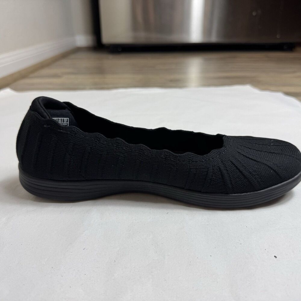 Skechers Air Cooled Goga Mat Slip-On Shoes Women’s Size 8 Black Round Toe - Picture 13 of 14